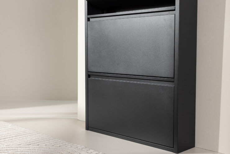 Ushuaia – Shoe Rack – Noir – 15 x 136 x 65 cm