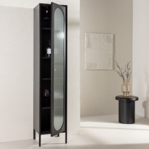 Cali – Meuble de rangement – Noir – 35 x 180 x 37 cm