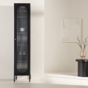 Cali – Meuble de rangement – Noir – 35 x 180 x 37 cm