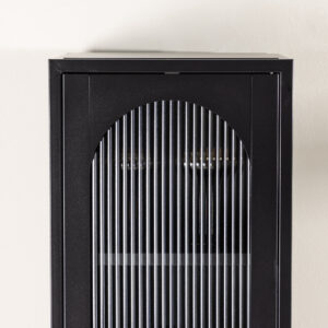 Cali – Meuble de rangement – Noir – 35 x 180 x 37 cm