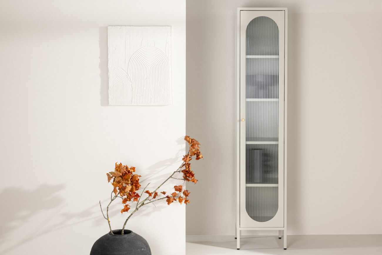 Cali – Meuble de rangement – Beige – 35 x 180 x 37 cm