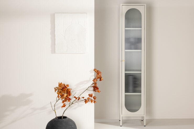 Cali – Meuble de rangement – Beige – 35 x 180 x 37 cm