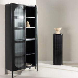 Lima – Meuble de rangement – Noir – 35 x 180 x 80 cm
