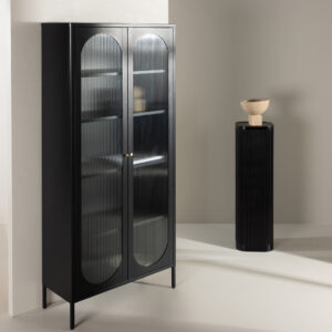 Lima – Meuble de rangement – Noir – 35 x 180 x 80 cm