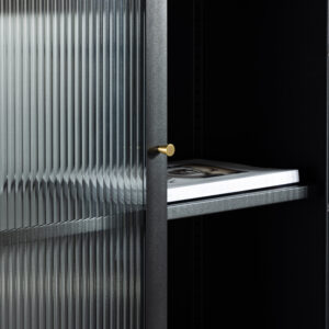 Lima – Meuble de rangement – Noir – 35 x 180 x 80 cm