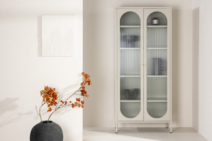 Lima – Meuble de rangement – Beige – 35 x 180 x 80 cm