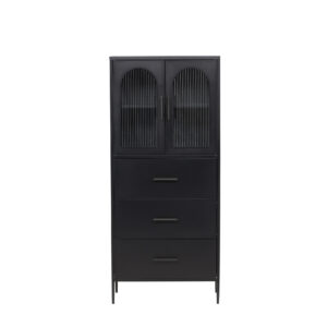 La Paz – Meuble de rangement – Noir – 35 x 160 x 70 cm