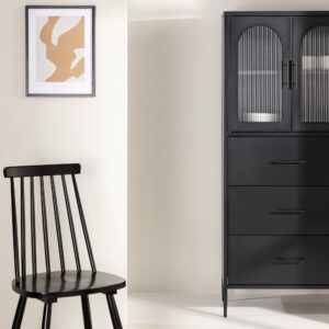 La Paz – Meuble de rangement – Noir – 35 x 160 x 70 cm