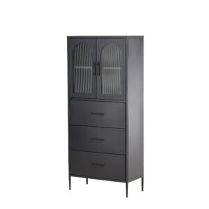 La Paz – Meuble de rangement – Noir – 35 x 160 x 70 cm