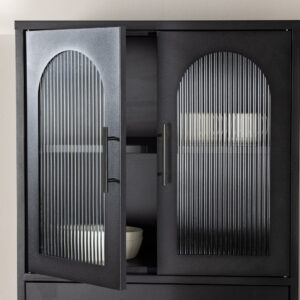 La Paz – Meuble de rangement – Noir – 35 x 160 x 70 cm