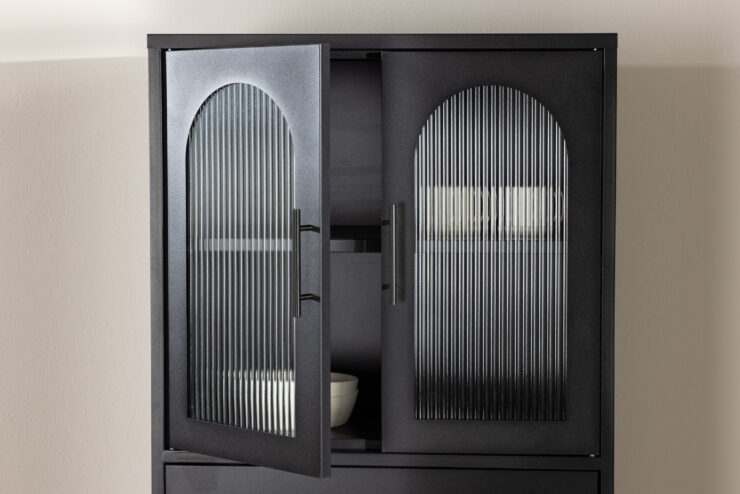 La Paz – Meuble de rangement – Noir – 35 x 160 x 70 cm