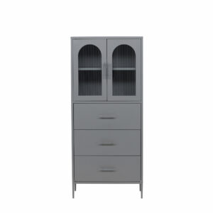 La Paz – Meuble de rangement – Gris clair – 35 x 160 x 70 cm