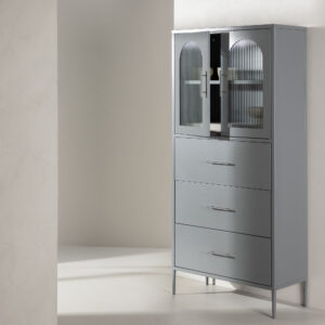 La Paz – Meuble de rangement – Gris clair – 35 x 160 x 70 cm