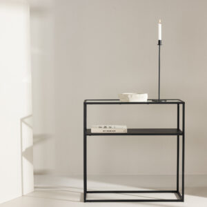 Bogóta – Table d&rsquo;appoint – Noir – 30 x 80 cm