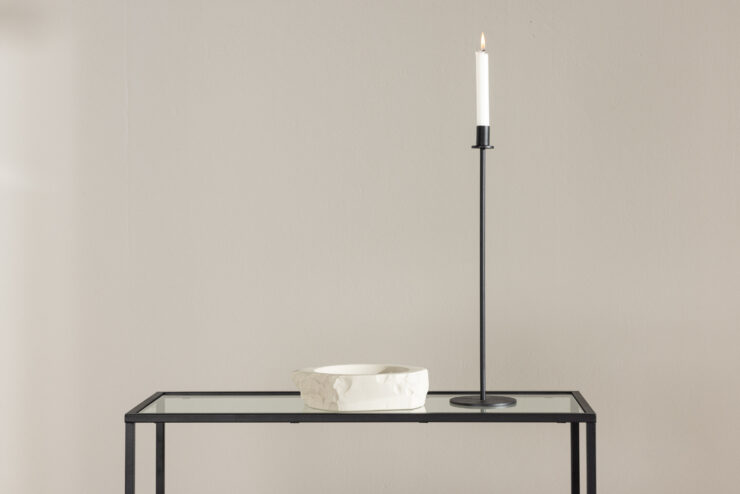 Bogóta – Table d'appoint – Noir – 30 x 80 cm