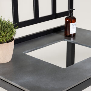 Alicante – Sectionals – Noir, Gris – 128 x 90 x 60 cm