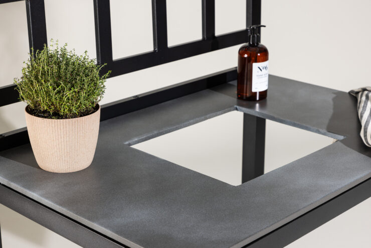 Alicante – Sectionals – Noir, Gris – 128 x 90 x 60 cm