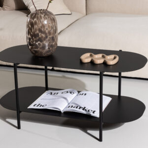 Recife – Table basse – Noir – 50 x 100 cm