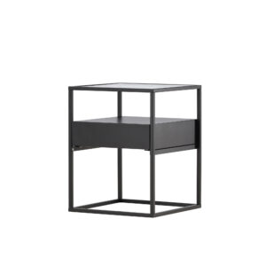Fortaleza – Table d&rsquo;appoint – Noir – 40 x 40 cm