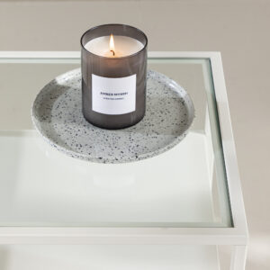 Fortaleza – Table d&rsquo;appoint – Blanc – 40 x 40 cm