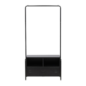 Quito – Porte-manteau – Noir – 40 x 175 x 100 cm