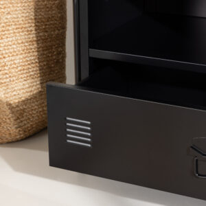 Quito – Porte-manteau – Noir – 40 x 175 x 100 cm