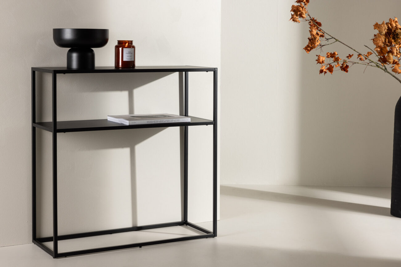 Georgetown – Table d’appoint – Noir – 30 x 80 cm