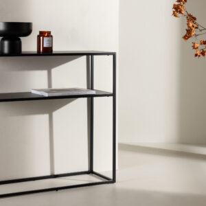 Georgetown – Table d&rsquo;appoint – Noir – 30 x 80 cm