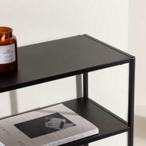 Georgetown – Table d&rsquo;appoint – Noir – 30 x 80 cm