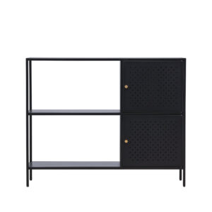 Salta – Meuble de rangement – Noir – 30 x 75 x 100 cm
