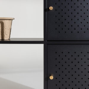 Salta – Meuble de rangement – Noir – 30 x 75 x 100 cm