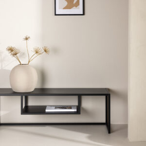 Riverside – Meuble TV – Noir – 40 x 40 x 120 cm