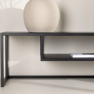 Riverside – Meuble TV – Noir – 40 x 40 x 120 cm