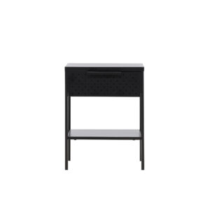 Sacramento – Table de chevet – Noir – 40 x 40 cm