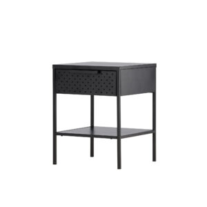 Sacramento – Table de chevet – Noir – 40 x 40 cm