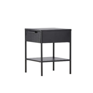 Sacramento – Table de chevet – Noir – 40 x 40 cm