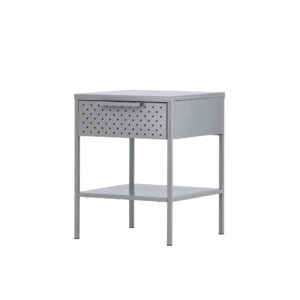 Sacramento – Table de chevet – Gris clair – 40 x 40 cm