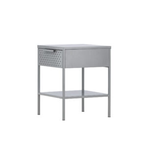 Sacramento – Table de chevet – Gris clair – 40 x 40 cm