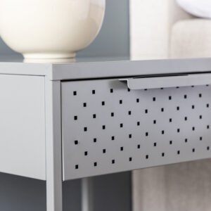 Sacramento – Table de chevet – Gris clair – 40 x 40 cm