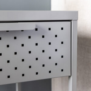 Sacramento – Table de chevet – Gris clair – 40 x 40 cm