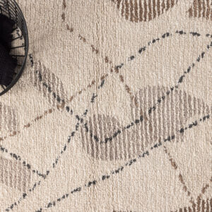 Paul – Tapis de bain – Gris, Ivoire, Marron – 90 x 60 cm
