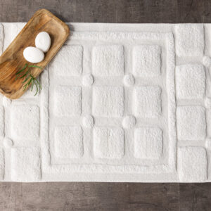 Putte – Tapis de bain – Blanc – 90 x 60 cm