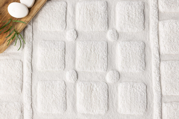 Putte – Tapis de bain – Blanc – 90 x 60 cm