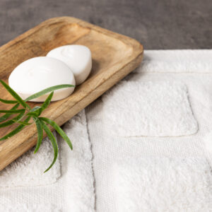 Putte – Tapis de bain – Blanc – 90 x 60 cm
