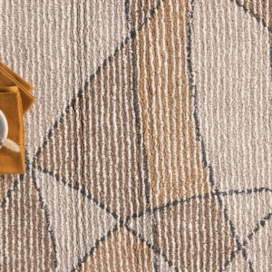 Loui – Tapis de bain – Gris, Ivoire, Sable – 90 x 60 cm