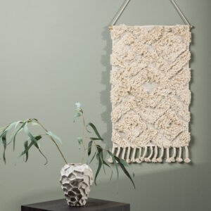 Hilda – Décoration murale – Blanc cassé – 80 x 50 cm