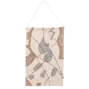 Liam – Décoration murale – Gris, Ivoire, Marron – 80 x 50 cm