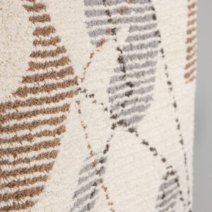 Liam – Décoration murale – Gris, Ivoire, Marron – 80 x 50 cm