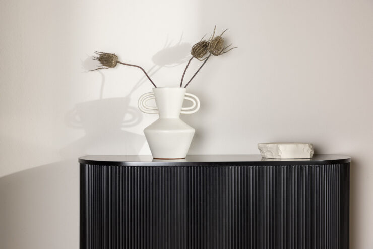 Loca – Table d'appoint – Noir – 120 x 45 cm
