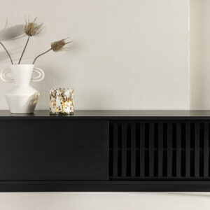 Lugo – Meuble TV – Noir – 40 x 45 x 180 cm